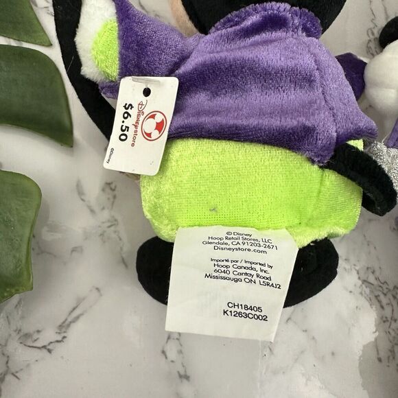 Disney Store Minnie Mouse Bean Plush Toys Lot 2 Halloween Witch Sugar Plum Fairy - Picture 6 of 8